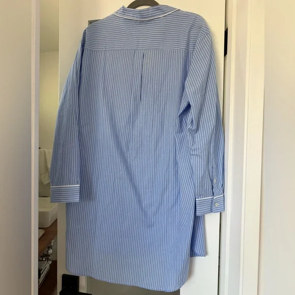 GapBody Poplin PJ Shirtdress size med w/ tags - Picture 8 of 10